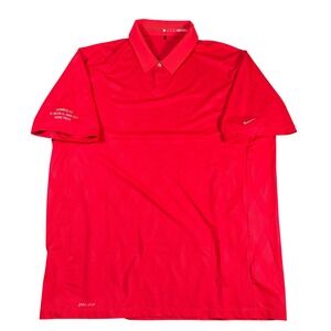 Nike Tiger Woods Collection Polo Mens XL Red AC Milan vs Man City Heinz Field